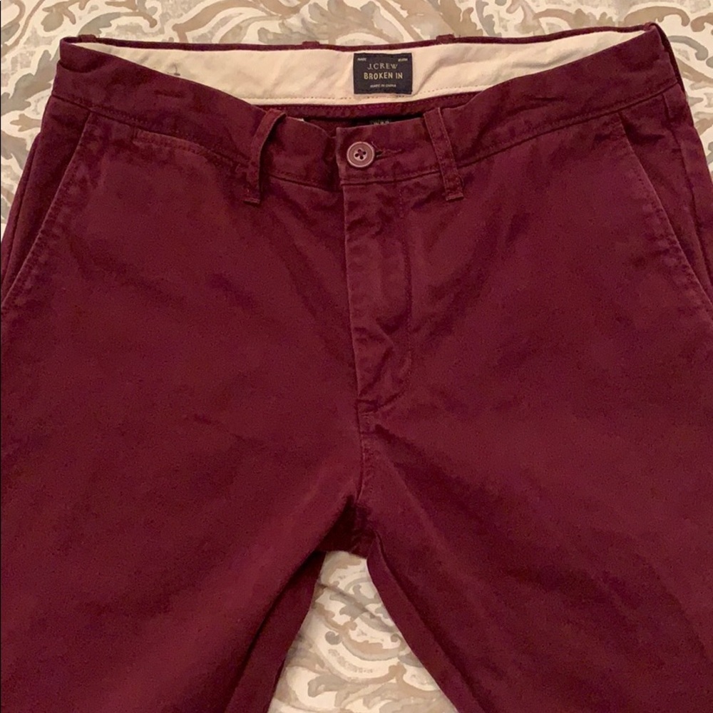 JCrew 484 maroon pants!
